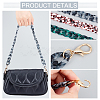 WADORN® 3Pcs 3 Colors Leopard Pattern Acrylic Curban Chain Bag Handles FIND-WR0005-34-3