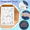 4 Sheets 11.6x8.2 Inch Stick and Stitch Embroidery Patterns DIY-WH0455-009-3