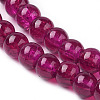 Spray Painted Crackle Glass Beads Strands X-CCG-Q002-4mm-08-3