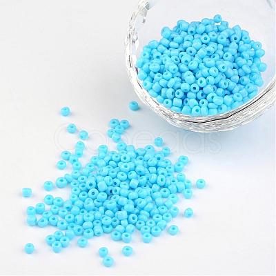 8/0 Opaque Colours Round Glass Seed Beads X-SEED-A010-3mm-43-1