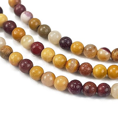 Natural Mookaite Beads Strands G-M438-A05-01-1