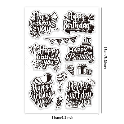 Custom Summer Theme PVC Plastic Clear Stamps DIY-WH0631-0128-1