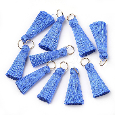 Nylon Thread Tassel Pendants Decoration FIND-Q065-3.5cm-A04-1