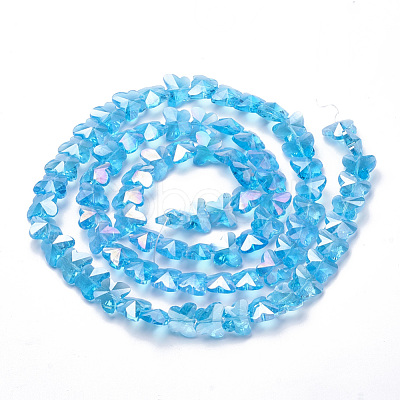 Electroplate Glass Beads EGLA-Q091-14mm-B11-1