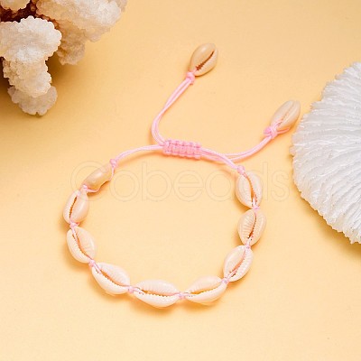 Bohemian Shell Braided Bead Bracelets KG5973-4-1