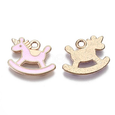 Alloy Enamel Pendants X-ENAM-S115-040D-1