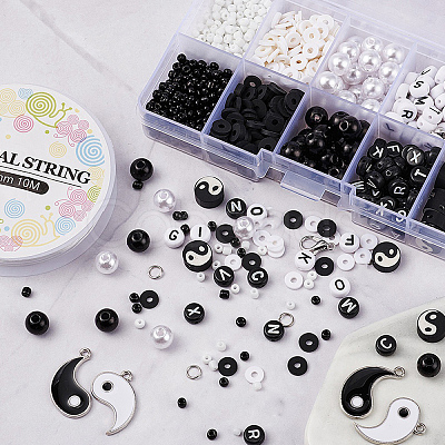 DIY Yin Yang Theme Jewelry Set Making Kit DIY-YW0004-67-1