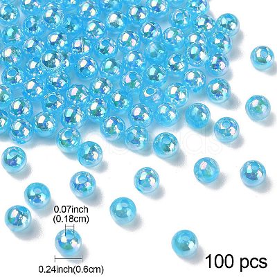 Transparent Acrylic Beads MACR-YW0002-90B-03-1