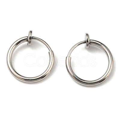 Non-Tarnish 304 Stainless Steel Clip-on Earrings X-EJEW-P232-01P-1