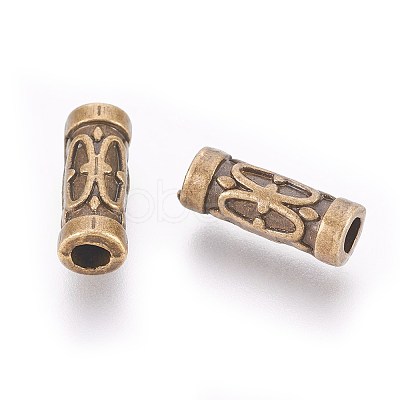 Tibetan Style Alloy Tube Beads X-MLF0843Y-1