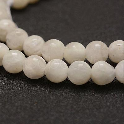 Natural White Moonstone Bead Strands G-G970-37-10mm-1