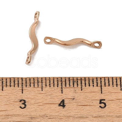 Ion Plating(IP) 304 Stainless Steel Links Connector Charms STAS-Q323-08RG-1