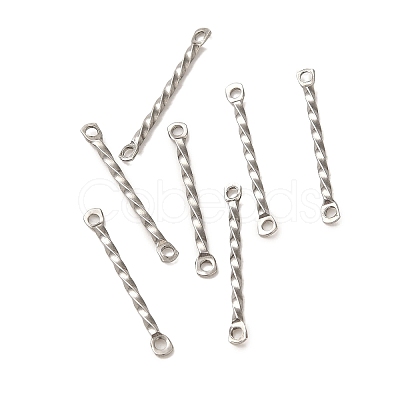 Non-Tarnish 304 Stainless Steel Connector Charms STAS-Q323-02B-P-1