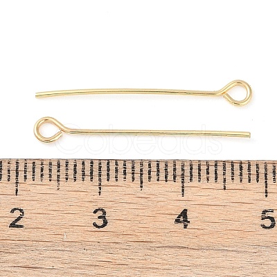 Brass Eye Pins KK-N254-48B-G-1