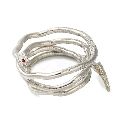 Adjustable Iron Snake Wrap Bangles BJEW-U004-03B-P-1