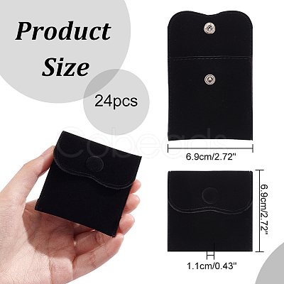 Velvet Jewelry Flap Pouches TP-WH0007-11B-1