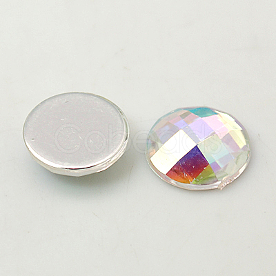 Imitation Taiwan Acrylic Rhinestone Flat Back Cabochons GACR-D002-12mm-17-1