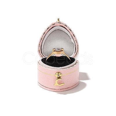 PU Imtation Leather Ring Storage Box PW-WGB9603-01-1