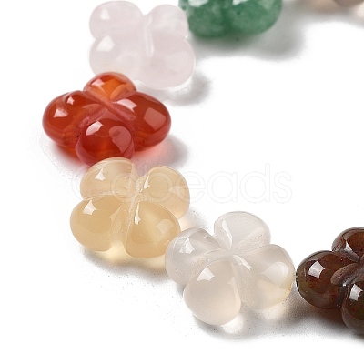 Natural & Synthetic Mixed Gemstone Beads Strands G-P520-A03-01-1