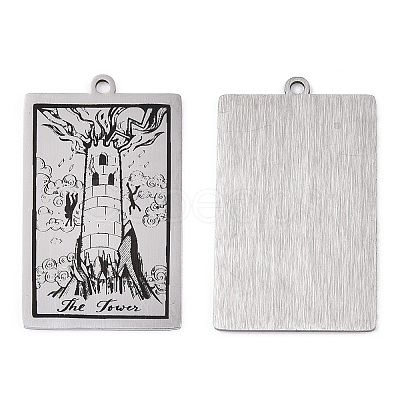 Non-Tarnish 201 Stainless Steel Pendants STAS-T056-M005-1