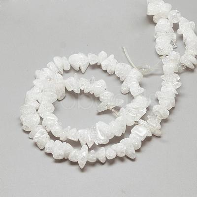 Natural Crackle Quartz Crystal Beads Strands G-R439-16B-1