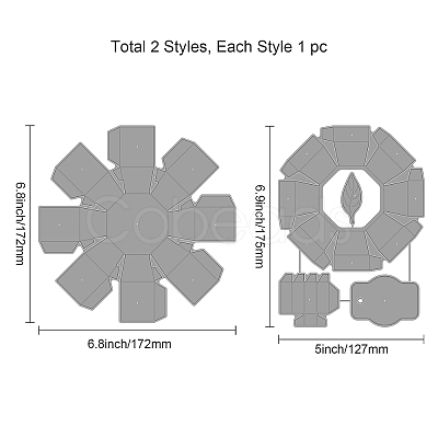 Carbon Steel Cutting Dies Stencils DIY-WH0309-1007-1