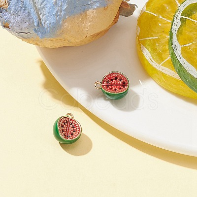 2Pcs Brass Enamel Charms KK-YW0001-73-1