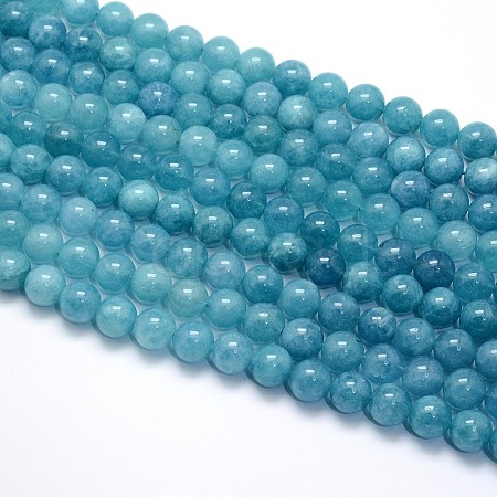 Natural Blue Quartz Beads Strands G-O047-07-4mm-1