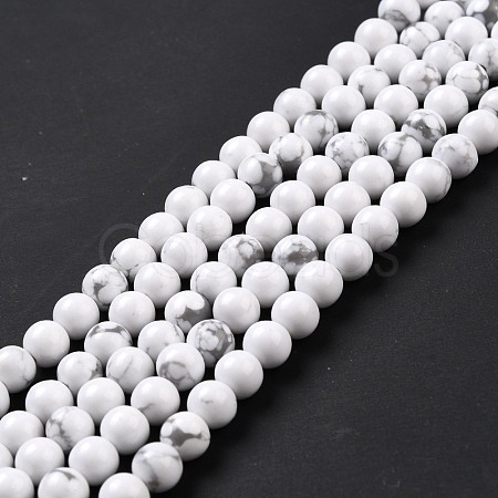 Synthetic Howlite Beads Strands G-E568-04A-1