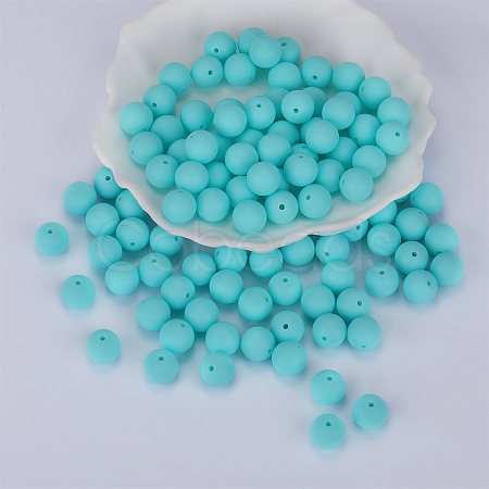 Round Silicone Focal Beads SI-JX0046A-82-1