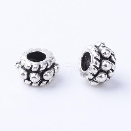 Tibetan Style Alloy Spacer Beads TIBE-Q063-27AS-NR-1