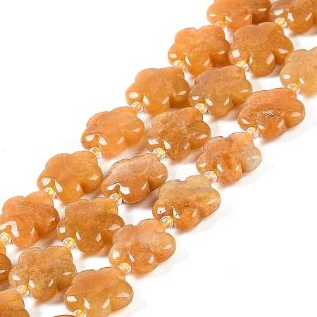 Natural Topaz Jade Beads Strands G-NH0028-01A-1