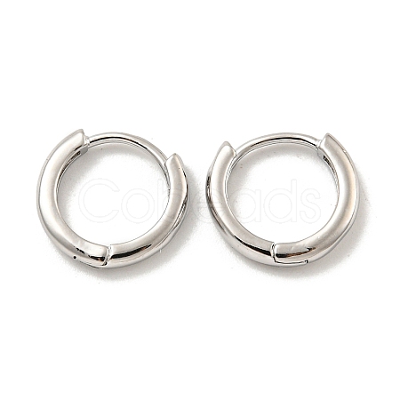 Brass Hoop Earrings EJEW-L211-08E-P-1