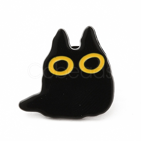 Cat Theme Enamel Pin JEWB-B005-08B-1