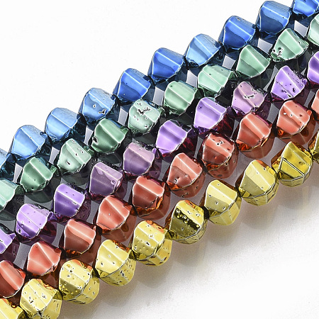 Electroplated Non-magnetic Synthetic Hematite Beads Strands G-S365-014-1