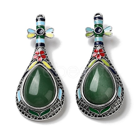 Tibetan Style Alloy Brooches JEWB-A021-04AS-04-1