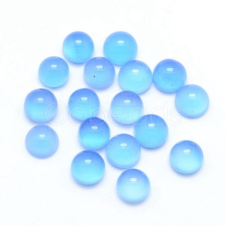 Natural Agate Cabochons G-P393-R01-4mm-1