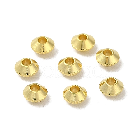 Rack Plating Brass Spacer Beads KK-P246-05G-1
