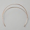 Iron Double Layer Hair Bands for Women, Light Gold, 135x147x57mm