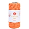 Cotton Macrame Cord, Round Macrame Rope for Wall Hangers, Boho Decorations, DIY Macrame Craft, Orange, 3mm, 80g/roll