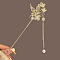 Alloy Hair Sticks, Hair Accessories for Women & Girls, Butterfly, 180mm