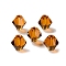 K9 Glass, Imitation Austrian Crystal Beads, Faceted, Bicone, Saddle Brown, 6x6x6mm, Hole: 0.9mm