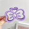 Plastic Claw Hair Clips, Bowknot, Lilac, 89x60mm