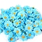 Artificial Silk Chrysanthemum Daisy Flowers Heads, for Wedding Home Party Decoration Hair Clip Wreath Decorative , Cyan, 42x42x15mm