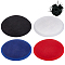 BENECREAT 4Pcs 4 Colors Imitation Hemp Round Fascinator Hat Base for Millinery, Mixed Color, 128~129x20mm, 1pc/color