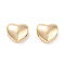 Brass Beads, Heart, Real 18K Gold Plated, 6x7x5mm, Hole: 1.4x2.8mm