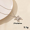 304 Stainless Steel Butterfly Pendant Necklaces, Chain Chain Necklaces