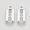 Tibetan Style Alloy Pendants, Blade, Cadmium Free & Lead Free, Antique Silver, 16x7.5x1mm, Hole: 1mm, about 847pcs/1000g