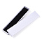 Rhombus Textured Cardboard Jewelry Necklace Boxes, with Black Sponge, for Jewelry Gift Packaging, Rectangle, White, 21.1x4.3x2.1cm, Inside: 20.8×3.85cm