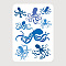 PET Hollow Out Drawing Painting Stencils, for DIY Scrapbook, Photo Album, Octopus, 297x210mm